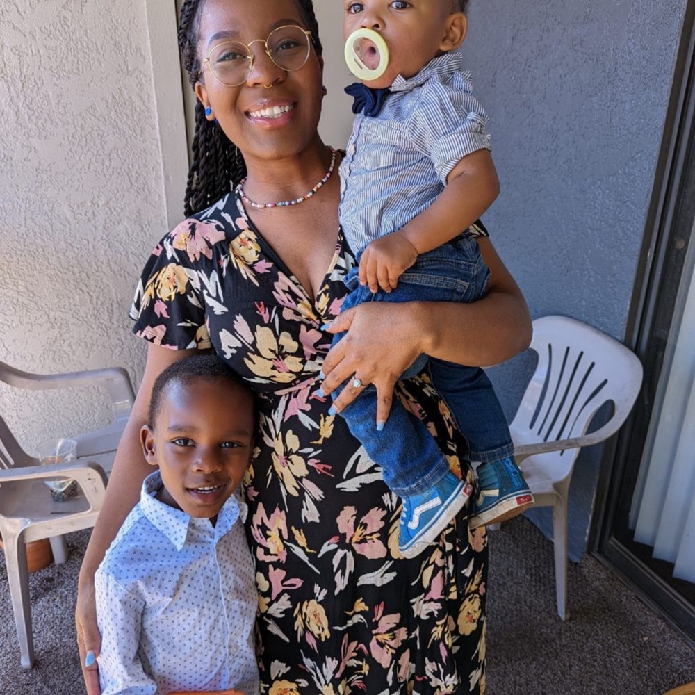 Maternity floral dress